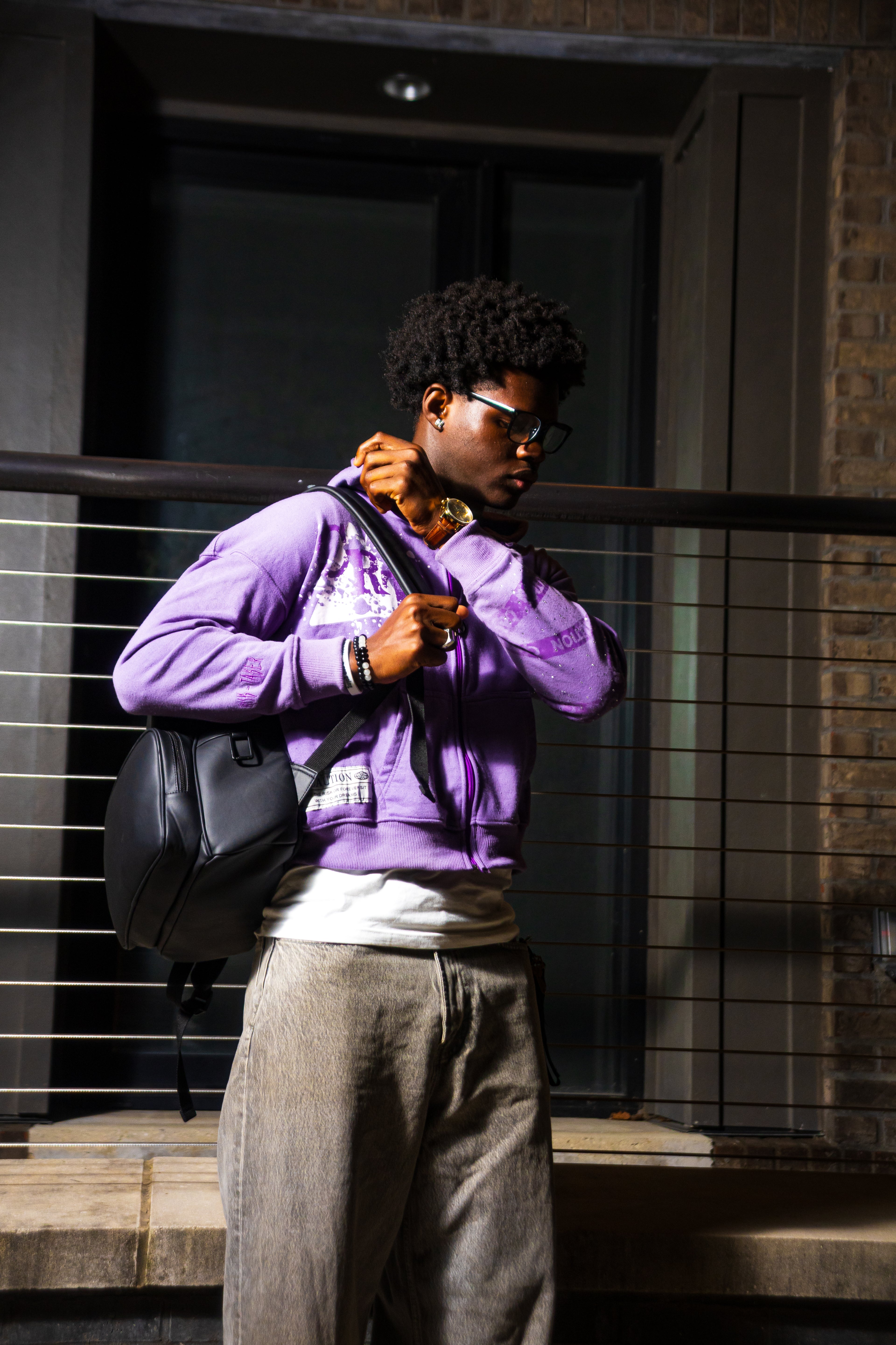 CAUTION AMETHYST HOODIE