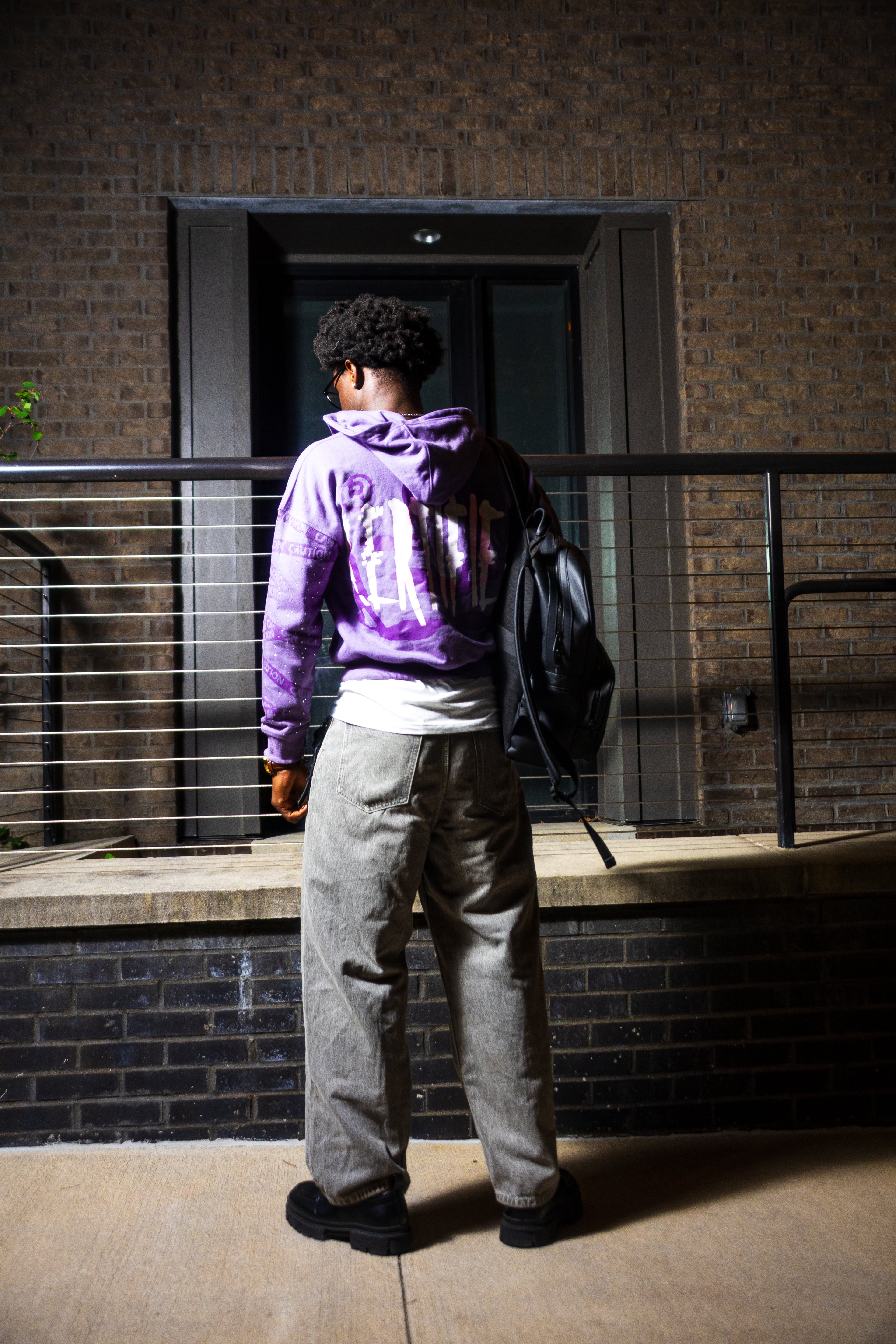 CAUTION AMETHYST HOODIE